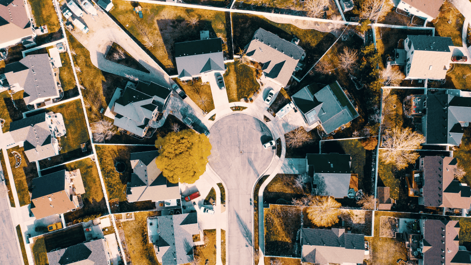 Roundabout Neighborhood View from over