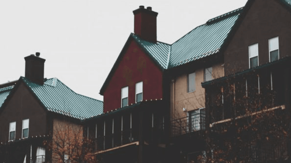Red and brown houses